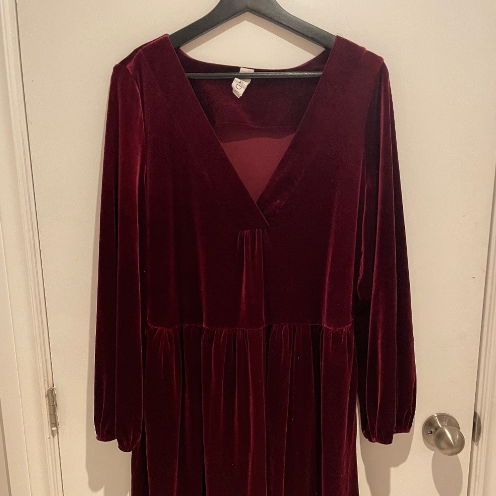 Anthropologie - AMADI Burgundy/Maroon Dress